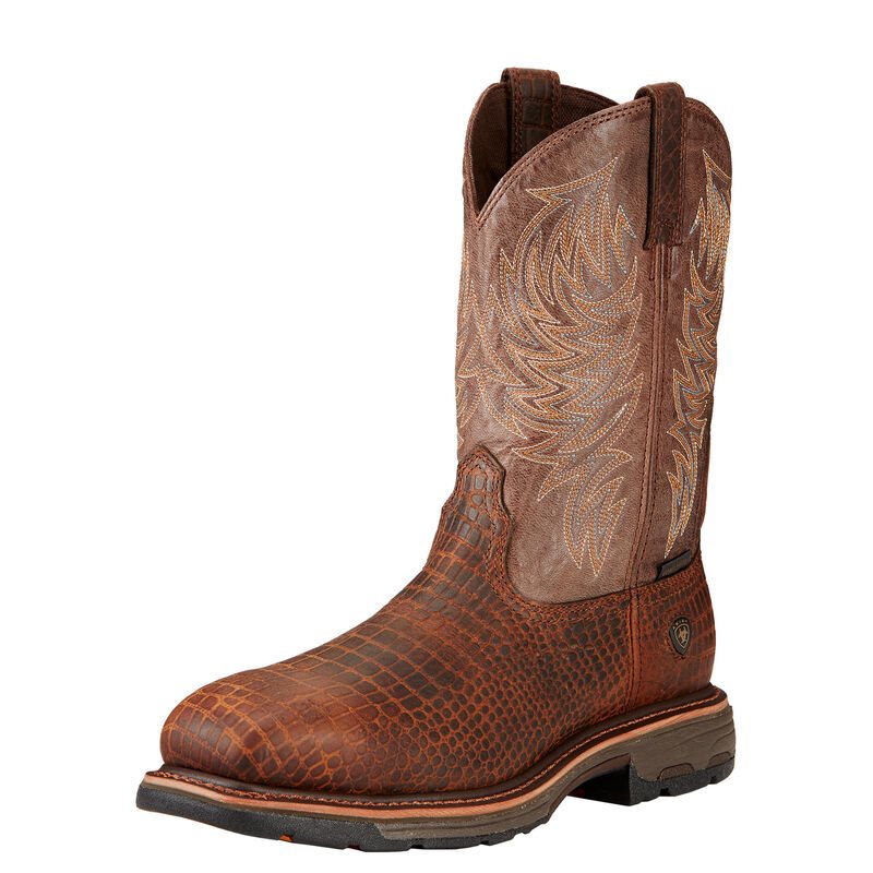 Ariat Work: WorkHog Composite Toe Zapatos de Seguridad Hombre - Marrones (LIABR4196)